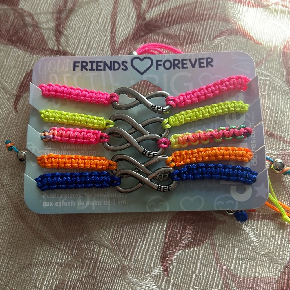 Claire’s Friends Forever Infinity Symbol Bracelets